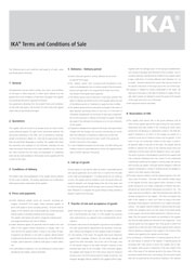 Tumbnail PDF IKA Terms and Conditions of Sale